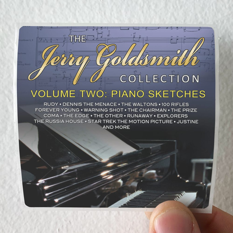 Jerry Goldsmith The Jerry Goldsmith Collection Volume Two Piano Sketches Album Cover Sticker