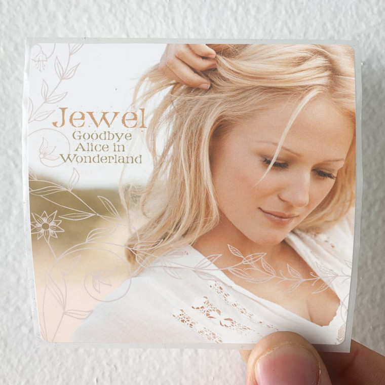Jewel Goodbye Alice In Wonderland Album Cover Sticker