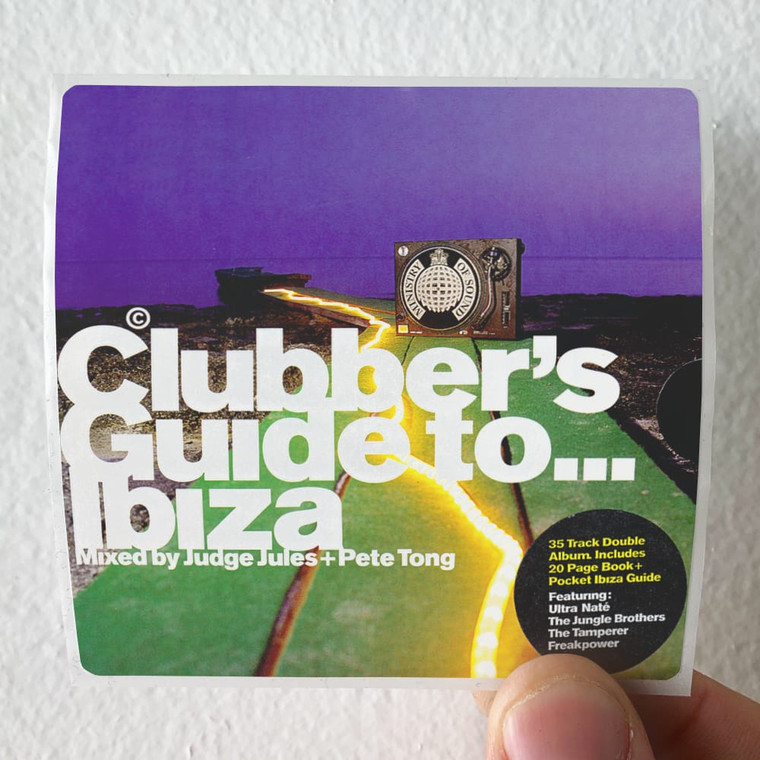 Judge Jules Ministry Of Sound Clubbers Guide To Ibiza Album Cover Sticker