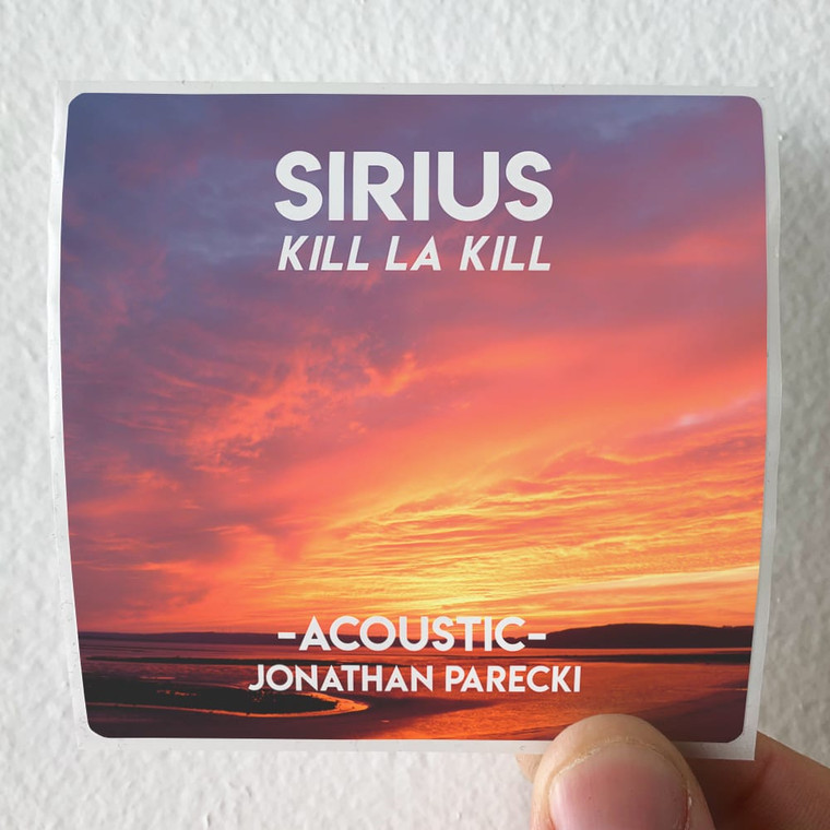 Jonathan Parecki Sirius From Kill La Kill Acoustic Album Cover Sticker