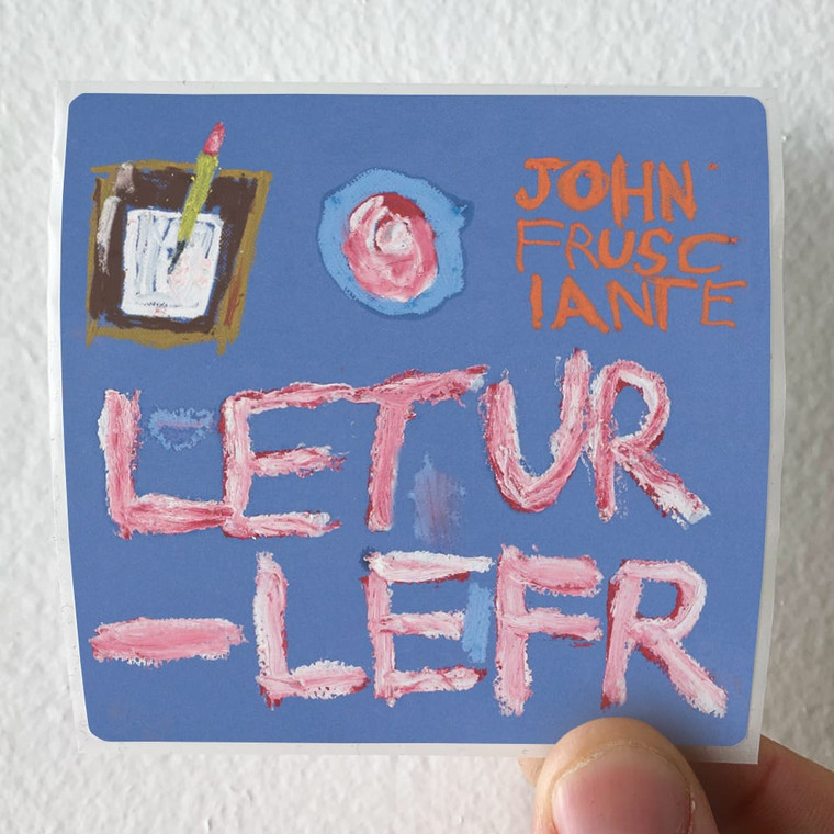 John Frusciante Letur Lefr Album Cover Sticker