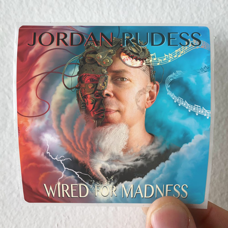 Jordan Rudess Wired For Madness Album Cover Sticker