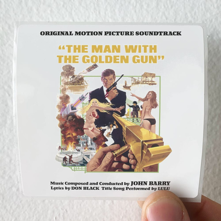 John Barry The Man With The Golden Gun Album Cover Sticker
