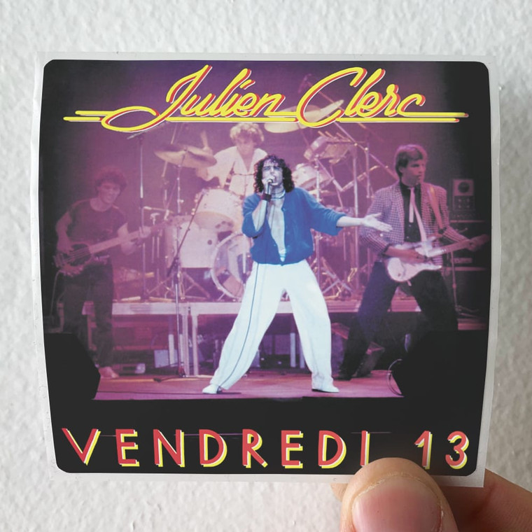 Julien Clerc Vendredi 13 Album Cover Sticker