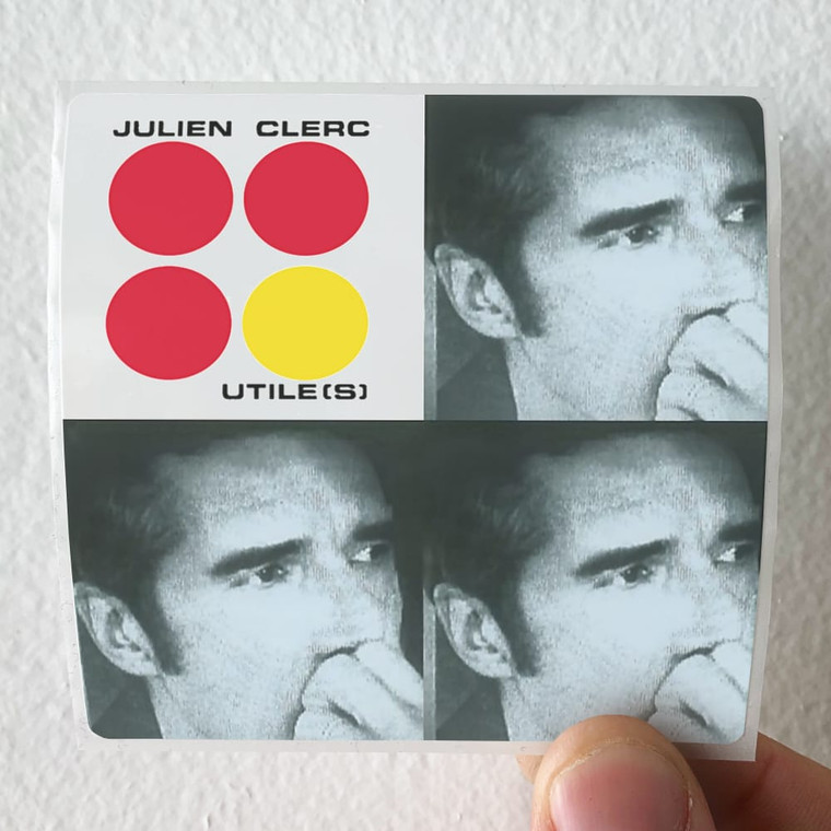 Julien Clerc Utiles Album Cover Sticker