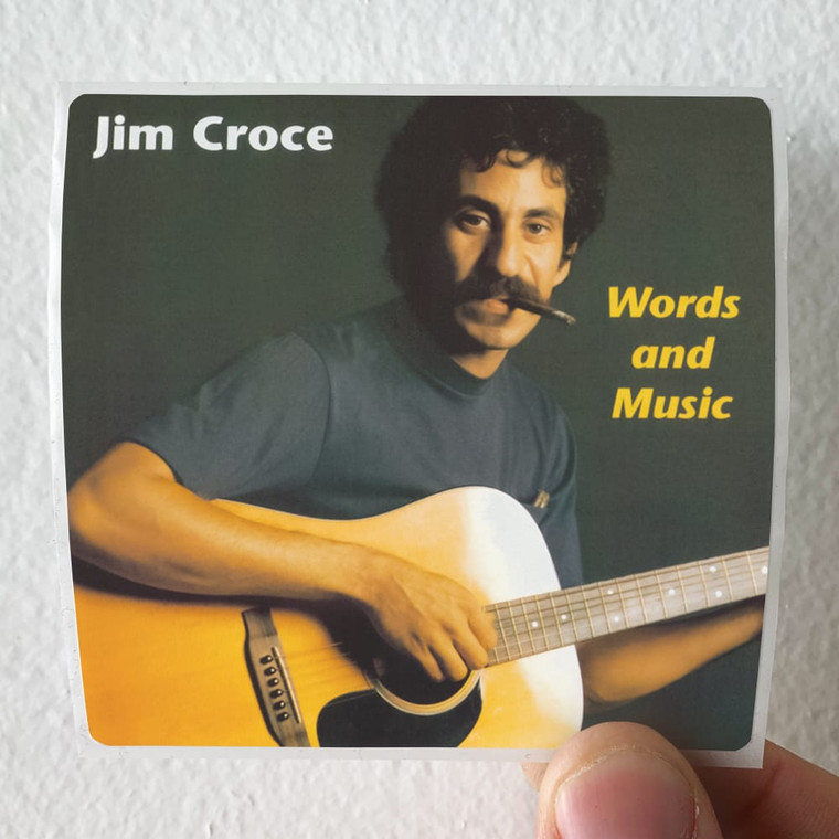 Jim Croce Words And Music Album Cover Sticker