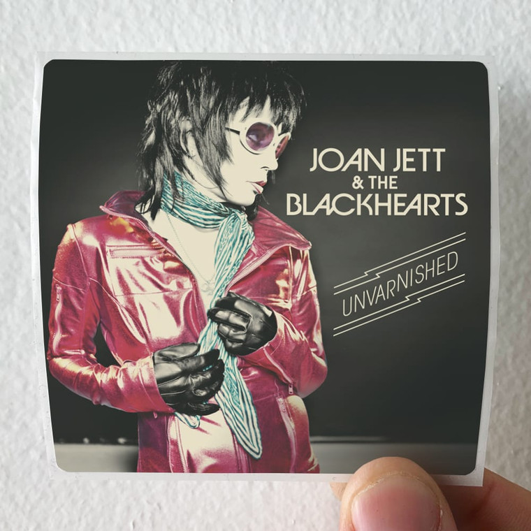Joan Jett and The Blackhearts Unvarnished Deluxe Edition Album Cover Sticker
