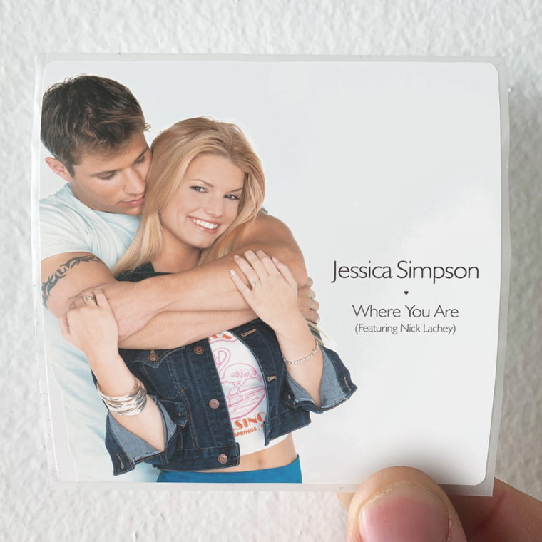 Jessica Simpson Where You Are Album Cover Sticker
