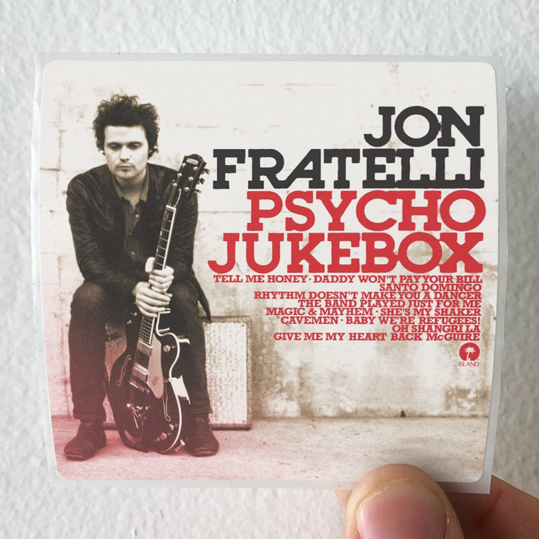 Jon Fratelli Psycho Jukebox Album Cover Sticker