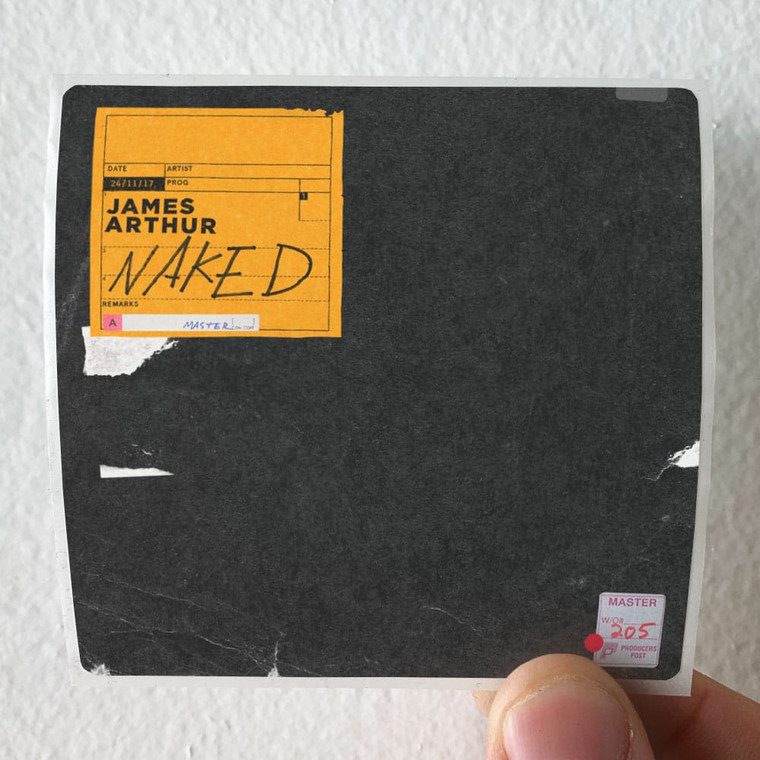 James Arthur Naked Album Cover Sticker