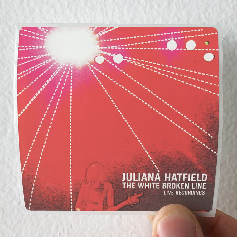 Juliana Hatfield The White Broken Line Live Recordings Album Cover Sticker