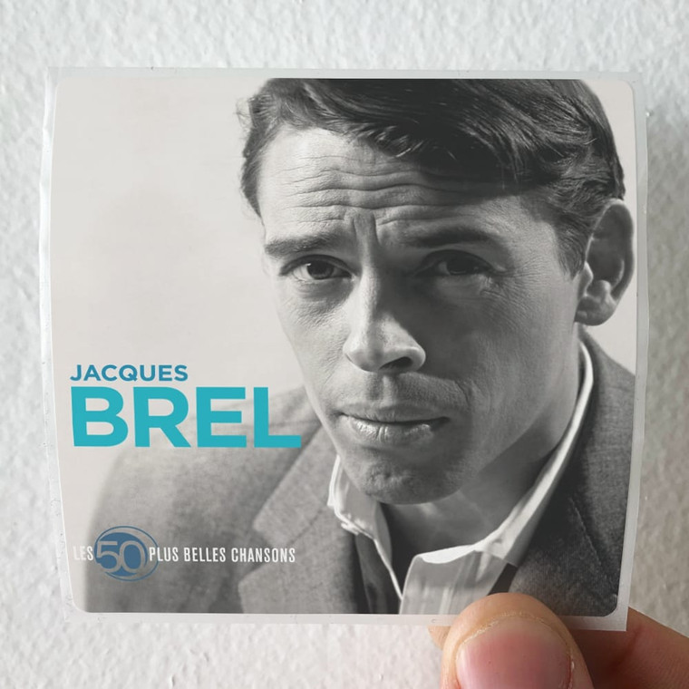 Jacques Brel Les 50 Plus Belles Chansons Album Cover Sticker