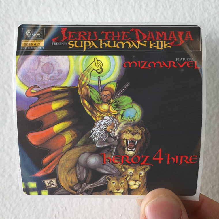 Jeru the Damaja Heroz 4 Hire Album Cover Sticker