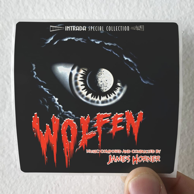 James Horner Wolfen Album Cover Sticker