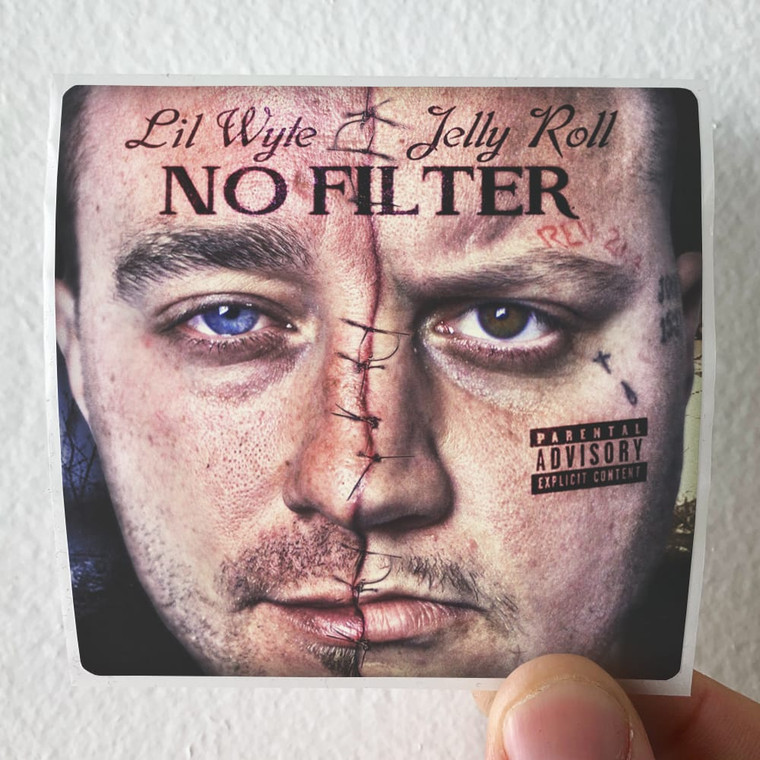 Jelly Roll No Filter Album Cover Sticker