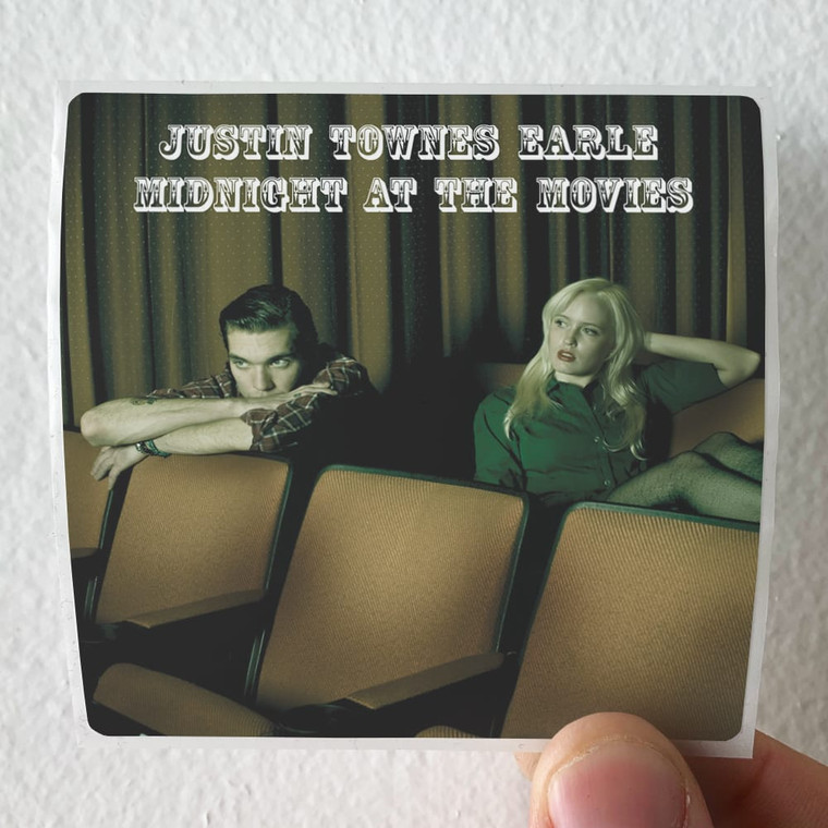 Justin Townes Earle Midnight At The Movies Album Cover Sticker