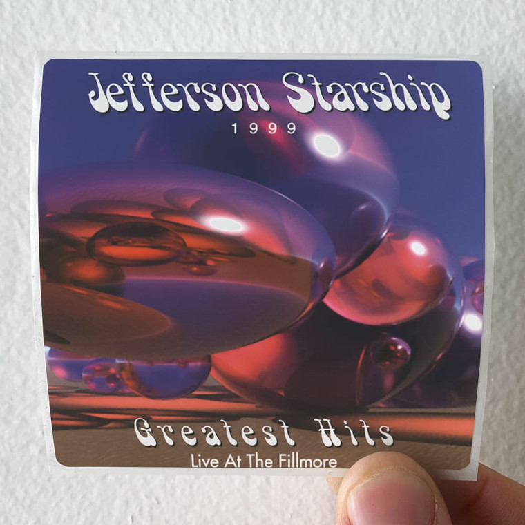 Jefferson Starship Greatest Hits Live At The Fillmore Album Cover Sticker