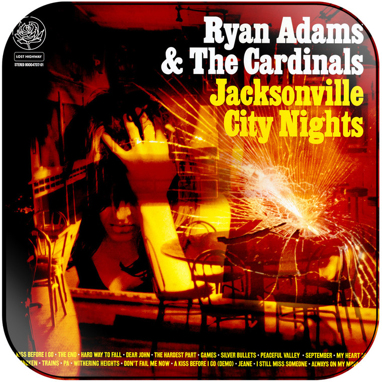 Ryan Adams Jacksonville City Nights Album Cover Sticker Album Cover Sticker