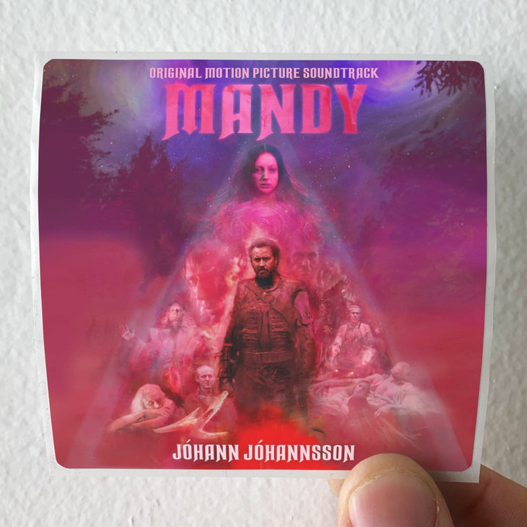 Johann Johannsson Mandy Original Motion Picture Soundtrack Album Cover Sticker