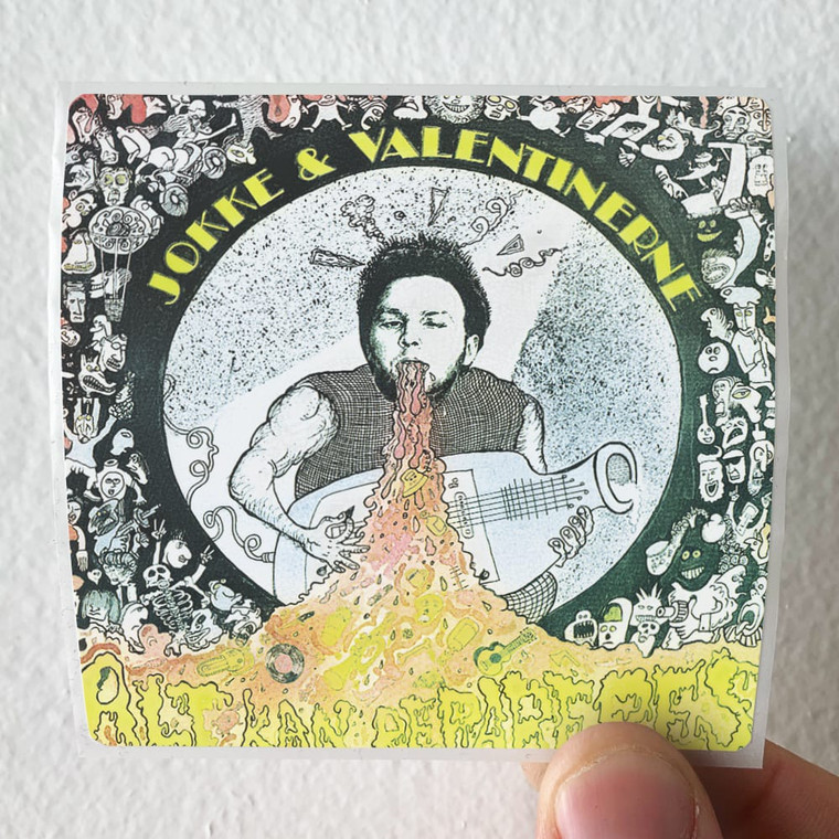 Jokke and Valentinerne Alt Kan Repareres Album Cover Sticker