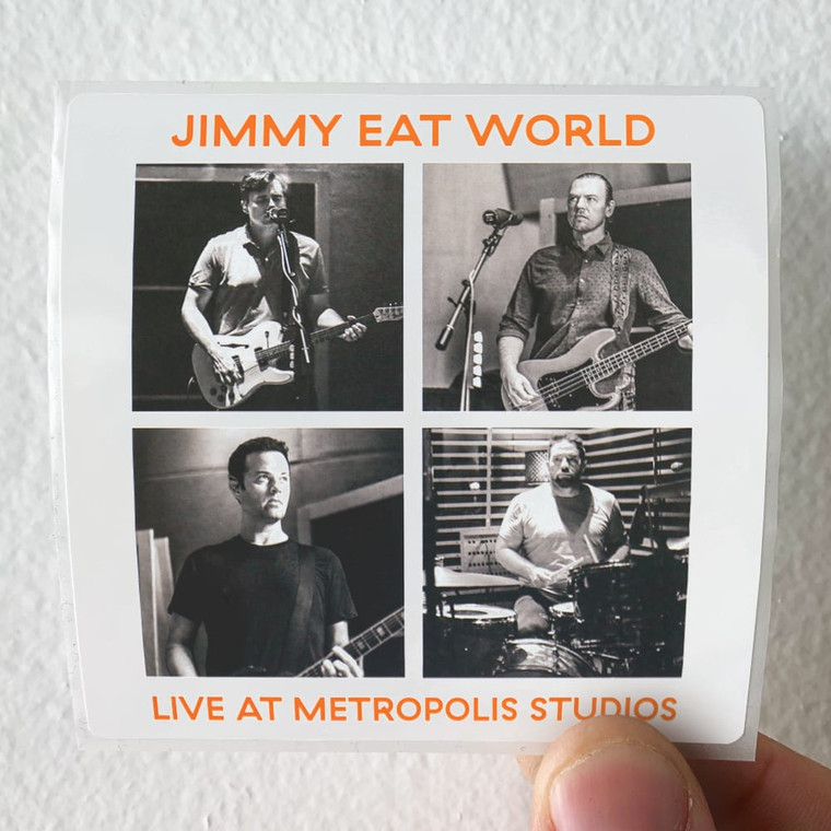 Jimmy Eat World Live At Metropolis Studios Album Cover Sticker