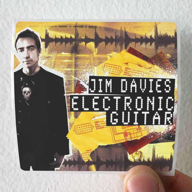 Jim Davies Electronic Guitar Album Cover Sticker