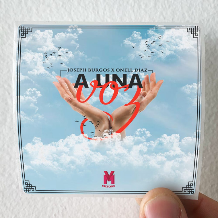 Joseph Burgos A Una Voz Album Cover Sticker