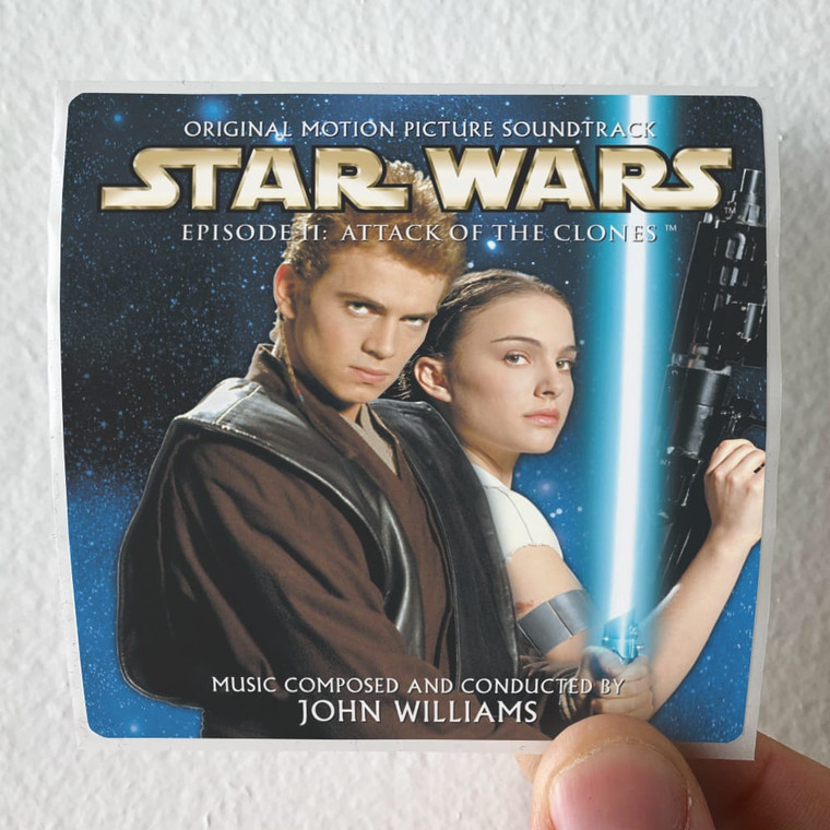 John Williams Star Wars Episode Ii Attack Of The Clones 2 Album Cover Sticker