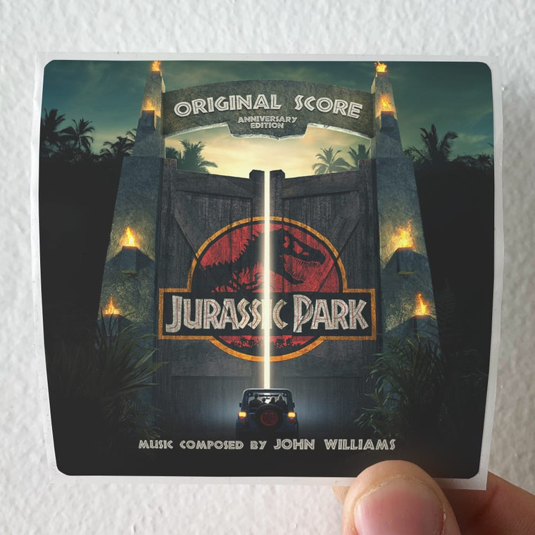 John Williams Jurassic Park Music From The Original Motion Picture Soundtr 2 Album Cover Sticker