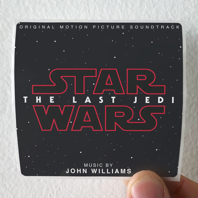 John Williams Star Wars The Last Jedi Album Cover Sticker