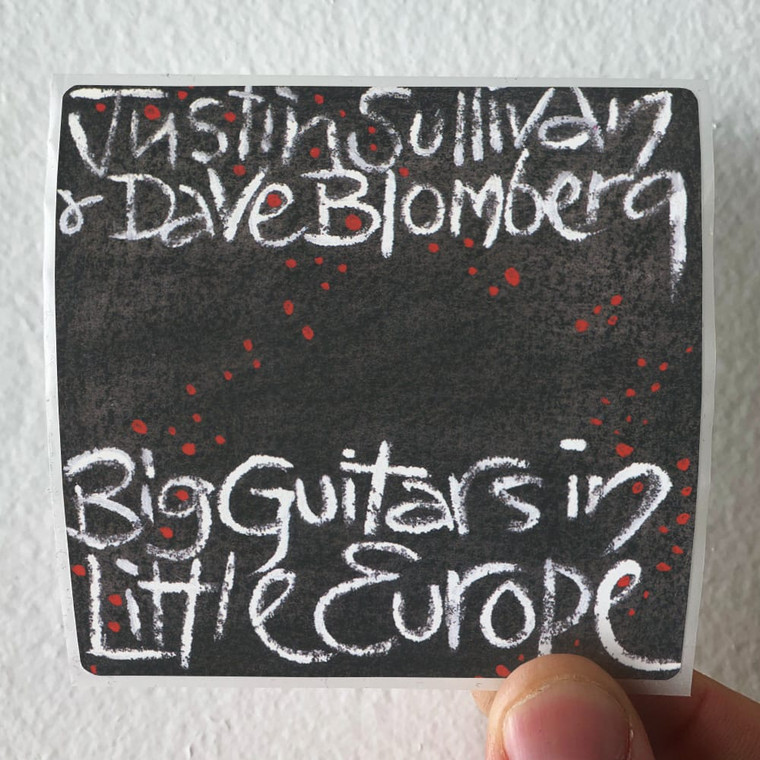 Justin Sullivan Big Guitars In Little Europe Album Cover Sticker
