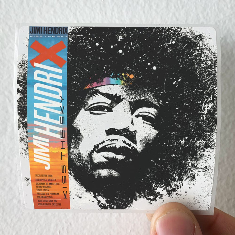 Jimi Hendrix Kiss The Sky Album Cover Sticker