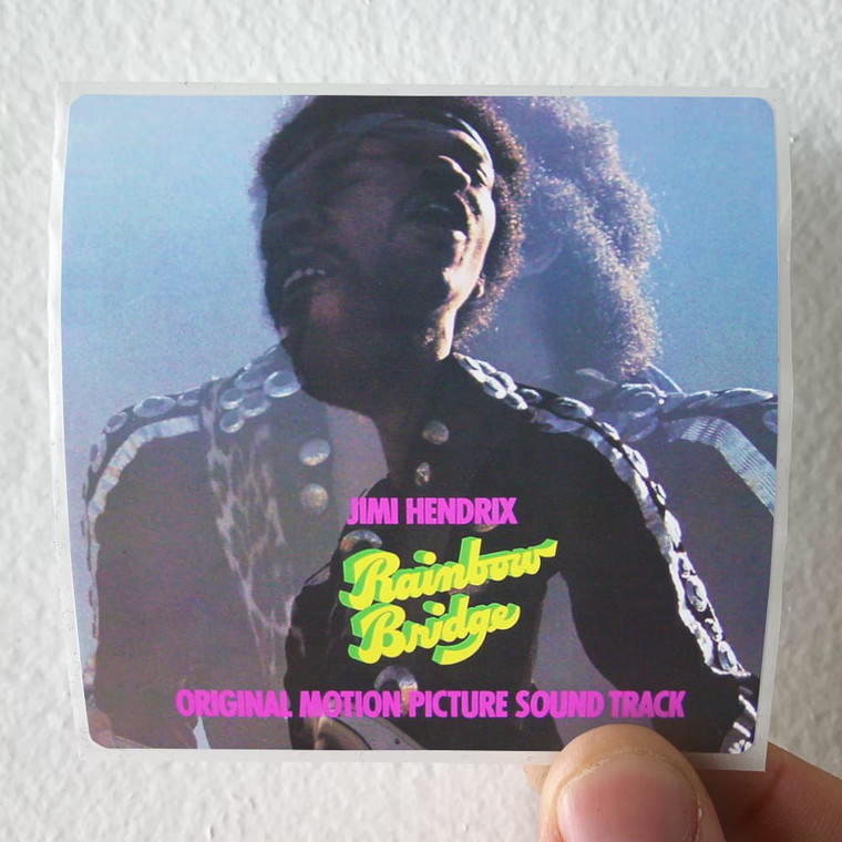 Jimi Hendrix Rainbow Bridge Album Cover Sticker