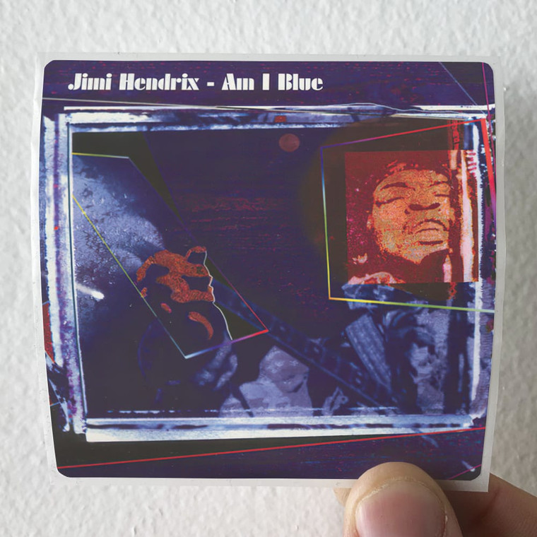 Jimi Hendrix Am I Blue Album Cover Sticker