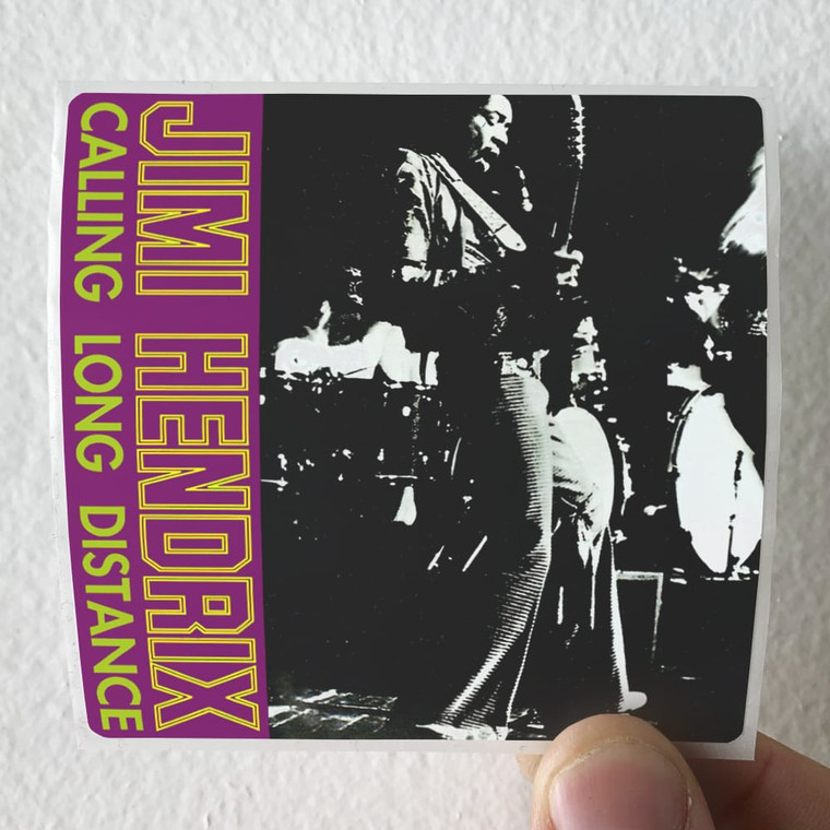 Jimi Hendrix Calling Long Distance Album Cover Sticker