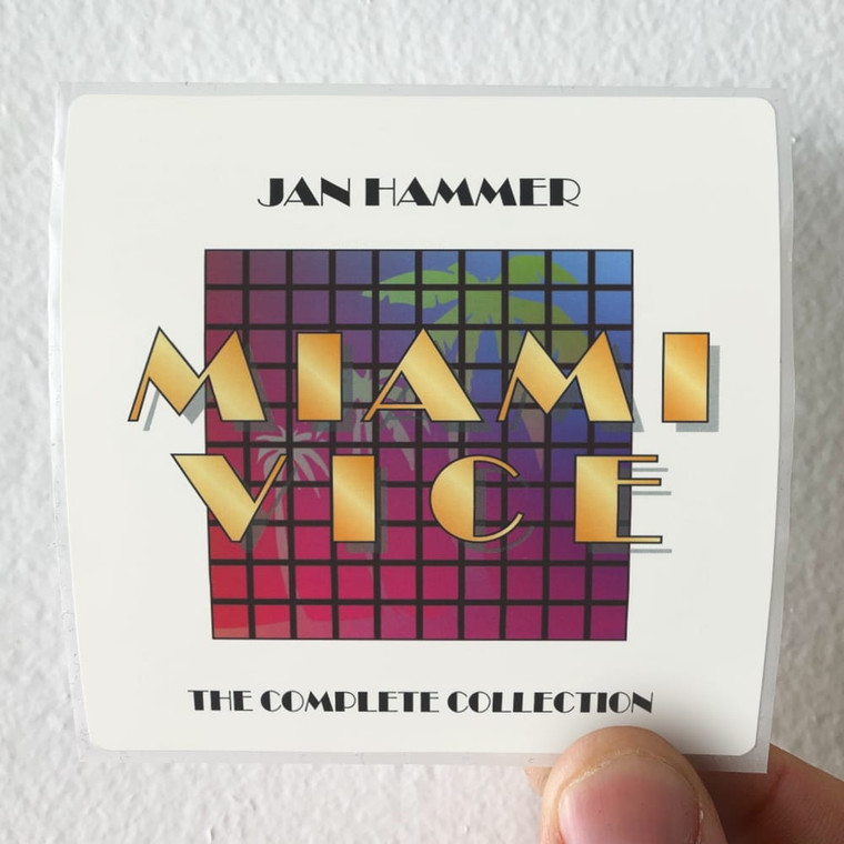 Jan Hammer Miami Vice The Complete Collection Album Cover Sticker
