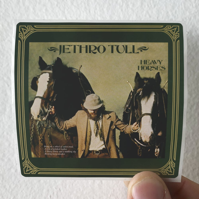 Jethro Tull Heavy Horses Album Cover Sticker