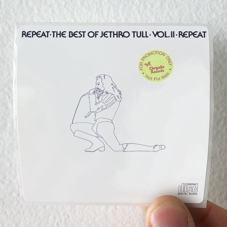 Jethro Tull Repeat The Best Of Jethro Tull Volume 2 Album Cover Sticker Jethro Tull Repeat The Best Of Jethro Tull Volume 2 Album Cover Sticker