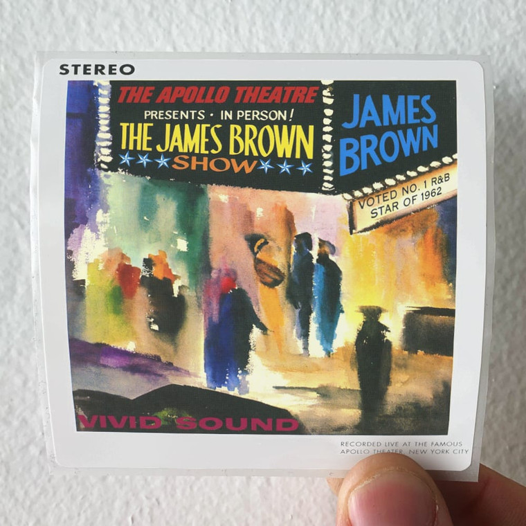 James Brown Live At The Apollo 1962 Album Cover Sticker