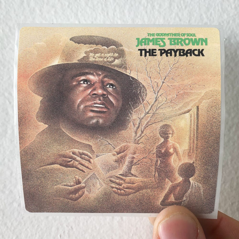 James Brown The Payback Album Cover Sticker