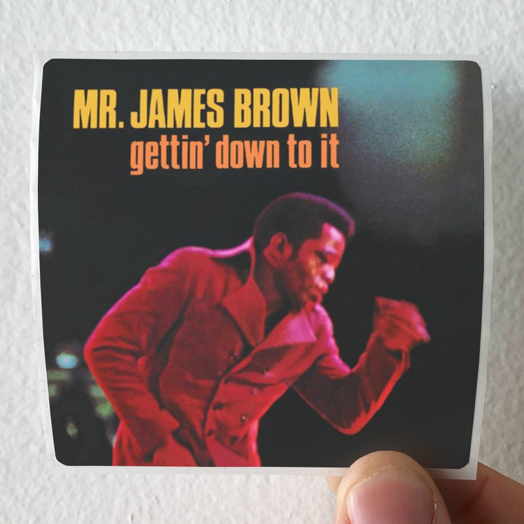 James Brown Gettin Down To It Album Cover Sticker