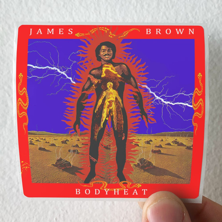 James Brown Bodyheat 1 Album Cover Sticker