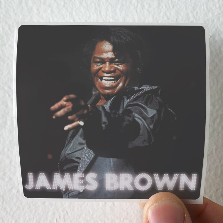 James Brown Greatest Hits Album Cover Sticker