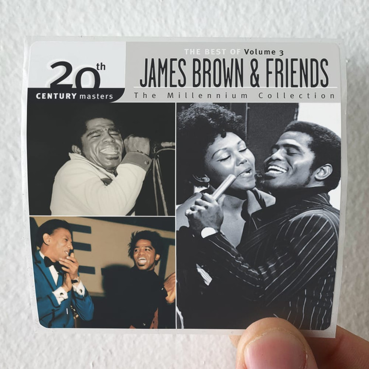 James Brown 20Th Century Masters The Millennium Collection The Best Of J Album Cover Sticker