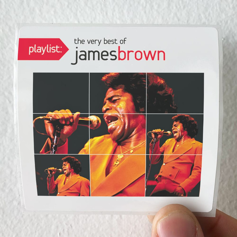 James Brown Playlist The Very Best Of James Brown Album Cover Sticker