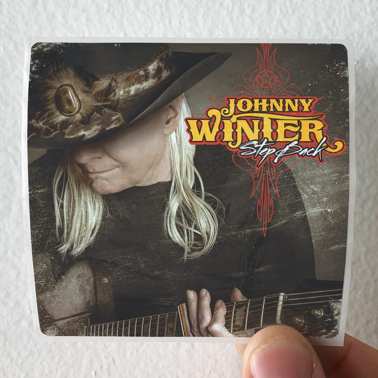 Johnny Winter Step Back Album Cover Sticker