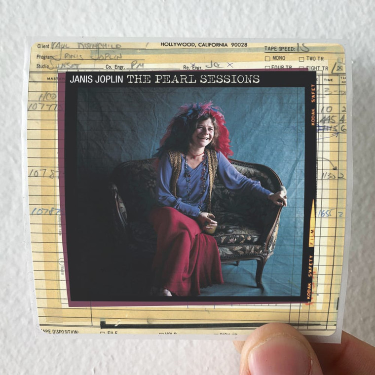 Janis Joplin The Pearl Sessions Album Cover Sticker