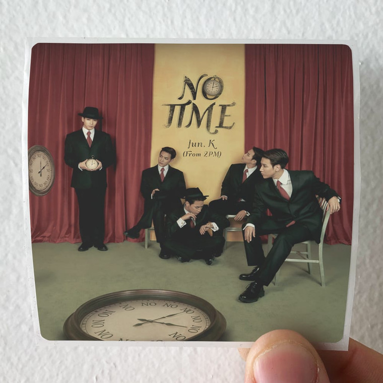 JUN K No Time Album Cover Sticker