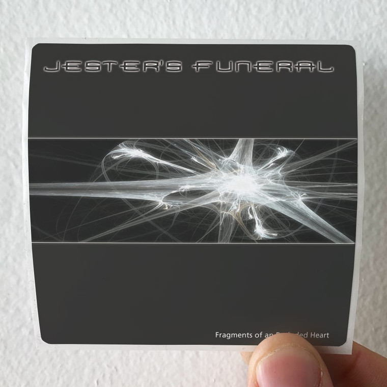 Jesters Funeral Fragments Of An Exploded Heart Album Cover Sticker