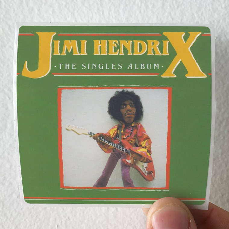 Jimi Hendrix Jimi Hendrix The Singles Album Album Cover Sticker